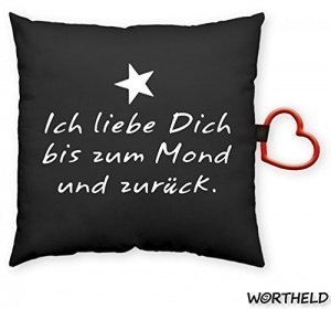 Kissen Ich liebe Dich bis zum Mond