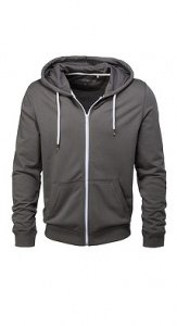 Baumwollmix Sweat Zipp-Hoodie