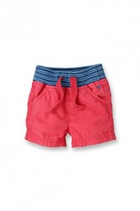 Baumwollshorts mit Rippbund
