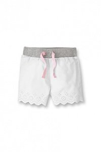 Baumwollshorts mit Stickerei
