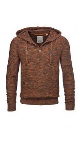 Baumwollstrick Kapuzenpulli