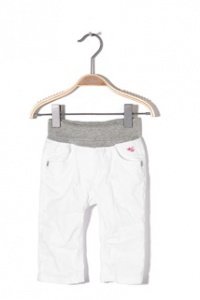 Baumwolltwill Hose mit Umschlagbund