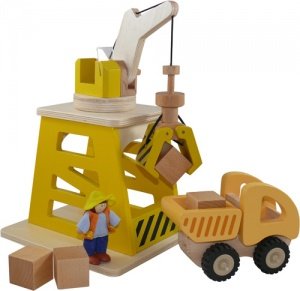 Baustelle Spielset aus Holz