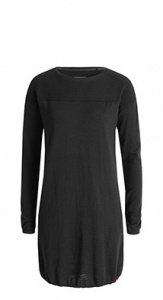 Bauwoll-Mix Feinstrick-Kleid