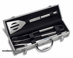 BBQ Grillkoffer - 3 teiliges Set aus Ede