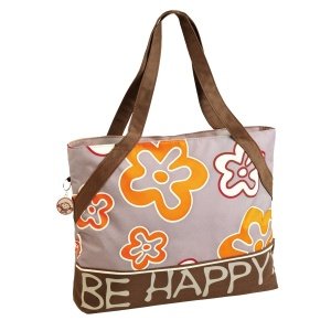 Be Happy Shopper Einkaufstasche Blumen o