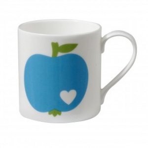 Becher Apfel blau
