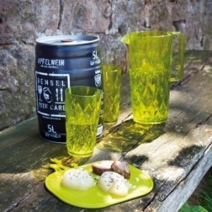 Becher Crystal L transparent oliv