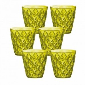 Becher Crystal S 6er Set transparent oli