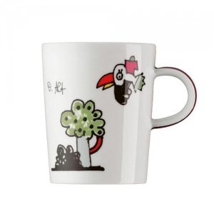 Becher  "LASS DICH INSPIRIEREN"- rot SCH