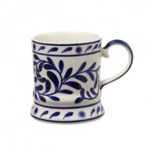 "Becher „Tea Clipper"", Farnmuster blau"