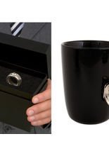 Becher mit Ring schwarz