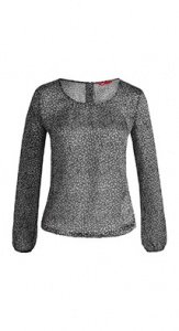 Bedruckte Chiffon-Bluse