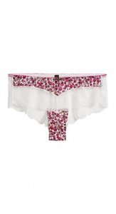 Bedruckte Panty mit Spitze