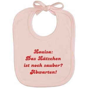 Bedrucktes Lätzchen