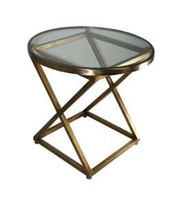 Beistelltisch Hotel New York red smoke