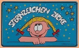 Beliebtes Geschenk: Funschild -Sternzeic