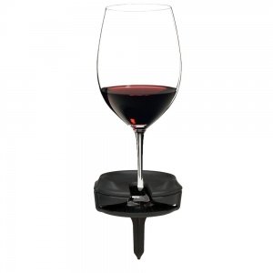 Weinglas-Halter für Stielgläser und Gläser ohne Stiel, inkl. Erdspieß