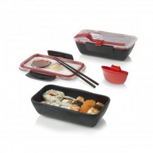 Bento Box schwarz/rot