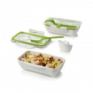 Bento Box weiß/lime