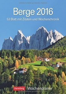 Berge Wochenplaner