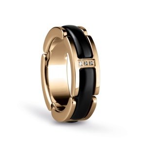 Bering Time Ring 50 gold-schwarz