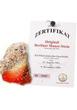 Berliner Mauerstein Original mit Zertifi