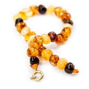 Bernsteinarmband Baby multi