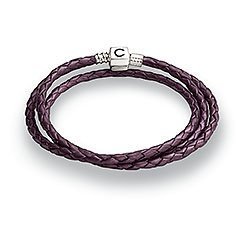 Berry Leather Armband, S