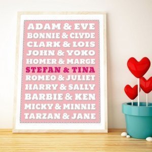 Berühmte Paare - Personalisierbares