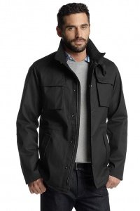 Beschichtete Baumwolljacke