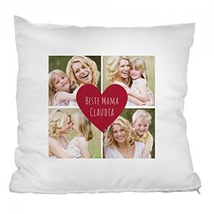 Beste Mama personalisierbares Fotokissen
