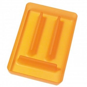 Besteckkasten Rio transparent orange