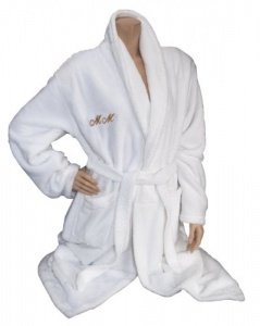 Besticktes Bademantel