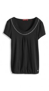 Besticktes Baumwoll T-Shirt