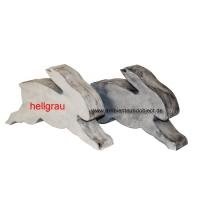 Betonhase Hoppel hellgrau von Blümchen &