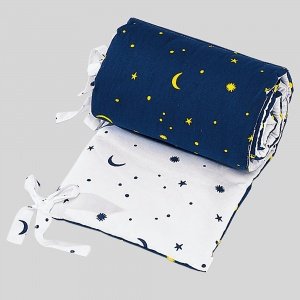 Bett-Kopfschutz "Sterne und Mond"