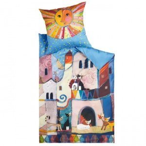 Bettwäsche Little Town 135x200 cm