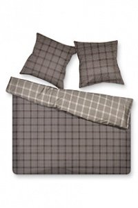 Bettwäsche-Set Quadro Mocca