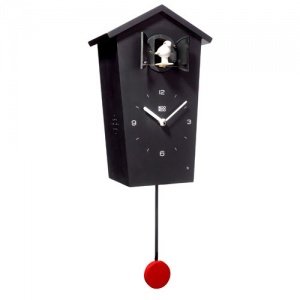 BIRDHOUSE Kuckucks-Uhr - schwarz