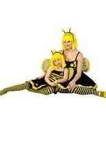 Biene Damenkostüm gelb-schwarz