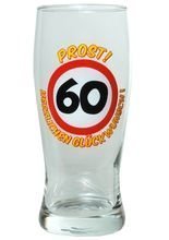 Bier-Glas 60. Geburtstag
