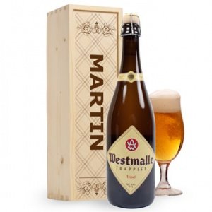 Bier - Westmalle Tripel - Holzkiste