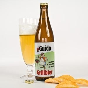 Bieraufkleber *Grillbier* mit Namen