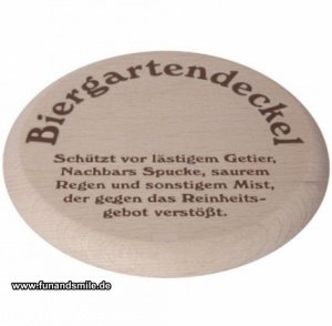 Bierdeckel für den Biergarten