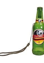 Bierflasche-Tröte mit Halsband Deutschlandflagge