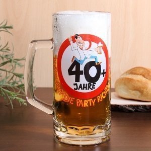 Bierglas 40 Jahre