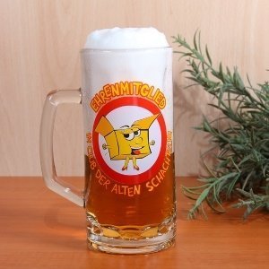 Bierglas Club der alten Schachteln