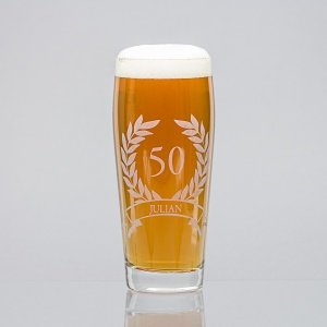 Bierglas Helles-Glas mit Gravur