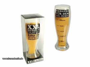 Bierglas XXL - Männersprüche